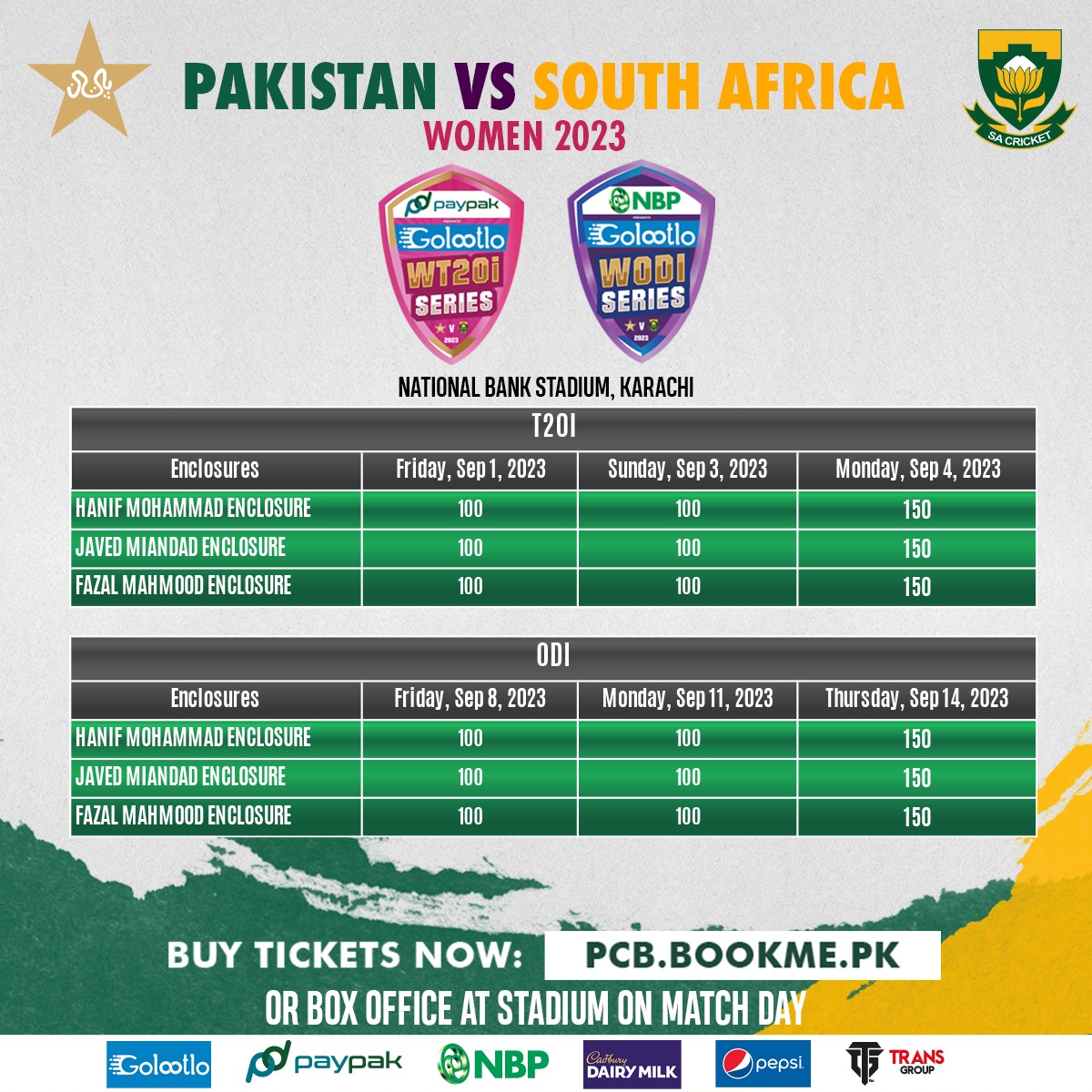 Pakistan vs South Africa Tickets Quick Purchase Guide Save Money